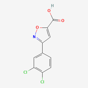 molecular formula C10H5Cl2NO3 B12126784 3-(3,4-Dichlorophenyl)-isoxazole-5-carboxylic acid 