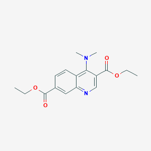 molecular formula C17H20N2O4 B12126869 Diethyl 4-(dimethylamino)quinoline-3,7-dicarboxylate 