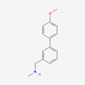 molecular formula C15H17NO B12126903 [1,1'-Biphenyl]-3-methanamine, 4'-methoxy-N-methyl- CAS No. 885950-08-3