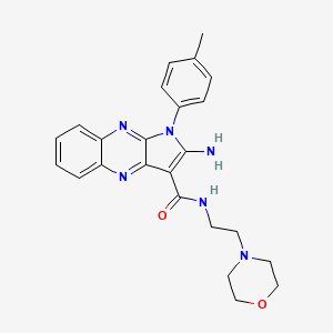 2-amino-1-(4-methylphenyl)-N-[2-(morpholin-4-yl)ethyl]-1H-pyrrolo[2,3-b]quinoxaline-3-carboxamide