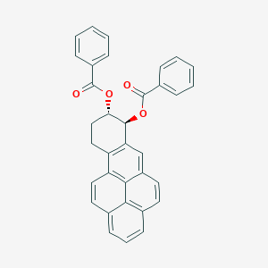 molecular formula C34H24O4 B121270 [(7S,8S)-7-benzoyloxy-7,8,9,10-tetrahydrobenzo[a]pyren-8-yl] benzoate CAS No. 57405-00-2