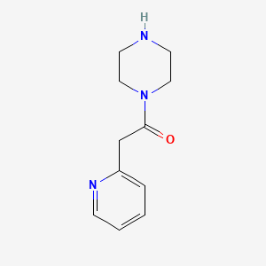 molecular formula C11H15N3O B12127004 1-(Piperazin-1-yl)-2-(pyridin-2-yl)ethan-1-one 