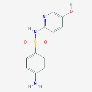 molecular formula C11H11N3O3S B121271 Benzenesulfonamide, 4-amino-N-(5-hydroxy-2-pyridinyl)- CAS No. 50930-57-9