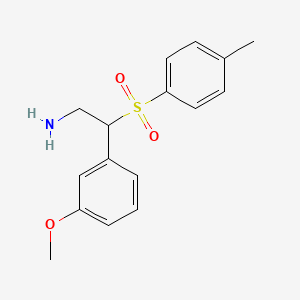 molecular formula C16H19NO3S B12127130 Benzeneethanamine, 3-methoxy-beta-[(4-methylphenyl)sulfonyl]- CAS No. 927999-48-2