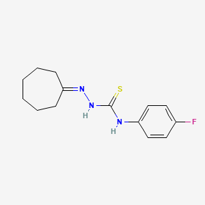 molecular formula C14H18FN3S B1212716 1-(Cycloheptylideneamino)-3-(4-fluorophenyl)thiourea 