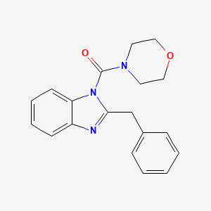 molecular formula C19H19N3O2 B12127199 Morpholin-4-yl 2-benzylbenzimidazolyl ketone 