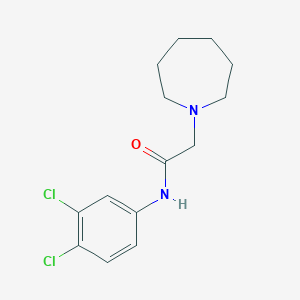 molecular formula C14H18Cl2N2O B12127210 2-(azepan-1-yl)-N-(3,4-dichlorophenyl)acetamide 