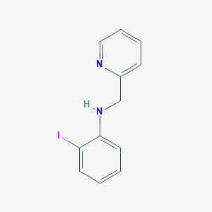 molecular formula C12H11IN2 B12127245 2-iodo-N-(pyridin-2-ylmethyl)aniline 