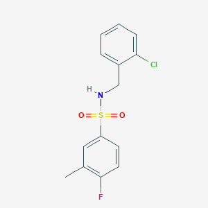 [(2-Chlorophenyl)methyl][(4-fluoro-3-methylphenyl)sulfonyl]amine