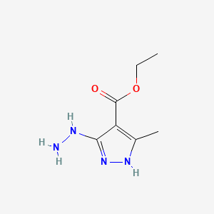 Ethyl 3-hydrazino-5-methyl-1H-pyrazole-4-carboxylate