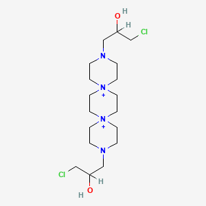 molecular formula C18H36Cl2N4O2+2 B1212741 Prospidium CAS No. 27115-14-6