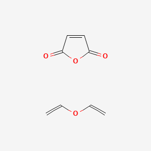 molecular formula C8H8O4 B1212742 Maleic anhydride, polymer with vinyl ether CAS No. 27100-68-1