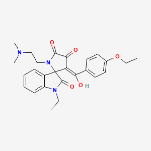 1'-[2-(dimethylamino)ethyl]-3'-[(4-ethoxyphenyl)carbonyl]-1-ethyl-4'-hydroxyspiro[indole-3,2'-pyrrole]-2,5'(1H,1'H)-dione