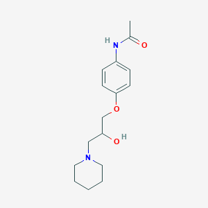 molecular formula C16H24N2O3 B12127428 N-{4-[2-hydroxy-3-(piperidin-1-yl)propoxy]phenyl}acetamide 