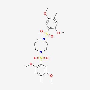 1,4-Bis(2,5-dimethoxy-4-methylbenzenesulfonyl)-1,4-diazepane