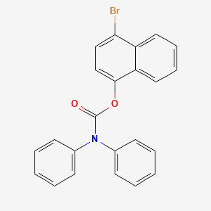 molecular formula C23H16BrNO2 B12127434 4-Bromonaphthalen-1-yl diphenylcarbamate 