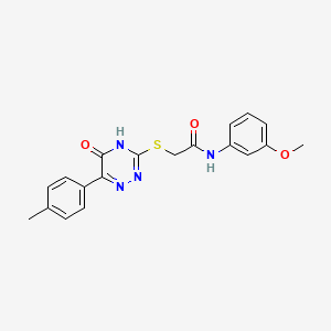 N-(3-methoxyphenyl)-2-{[6-(4-methylphenyl)-5-oxo-4,5-dihydro-1,2,4-triazin-3-yl]sulfanyl}acetamide