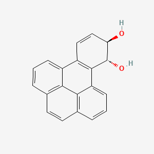 molecular formula C20H14O2 B1212748 trans-9,10-Dihydroxy-9,10-dihydrobenzo(e)pyrene CAS No. 66788-06-5