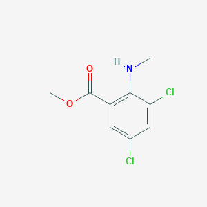 molecular formula C9H9Cl2NO2 B12127513 Methyl 3,5-dichloro-2-(methylamino)benzoate CAS No. 62675-28-9