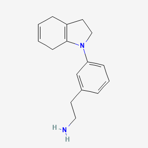 molecular formula C16H20N2 B1212755 3-(2,3-Dihydro-1H-indol-1-yl)benzylmethylamine CAS No. 92083-23-3