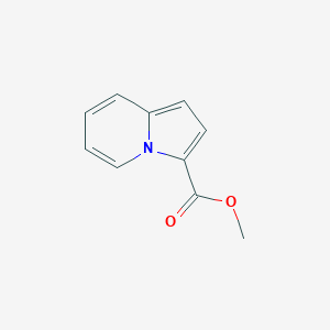 molecular formula C10H9NO2 B12127586 3-Indolizinecarboxylic acid, methyl ester 