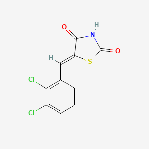 molecular formula C10H5Cl2NO2S B12127598 2,4-Thiazolidinedione, 5-[(2,3-dichlorophenyl)methylene]- 