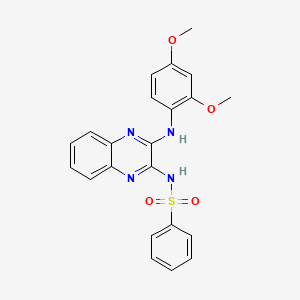 N-{3-[(2,4-dimethoxyphenyl)amino]quinoxalin-2-yl}benzenesulfonamide