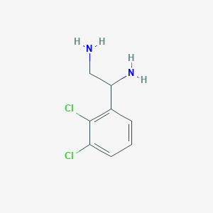 molecular formula C8H10Cl2N2 B12127710 1-(2,3-Dichlorophenyl)ethane-1,2-diamine 