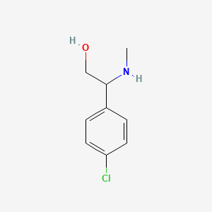 2-(4-Chlorophenyl)-2-(methylamino)ethan-1-ol