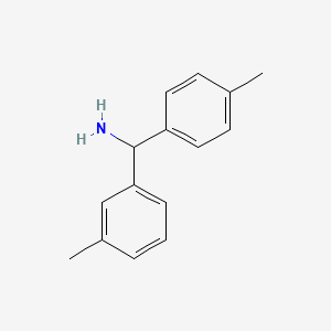 Benzenemethanamine, 3-methyl-alpha-(4-methylphenyl)-