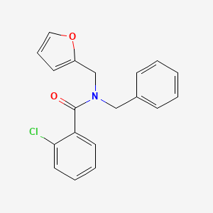 N-benzyl-2-chloro-N-(furan-2-ylmethyl)benzamide