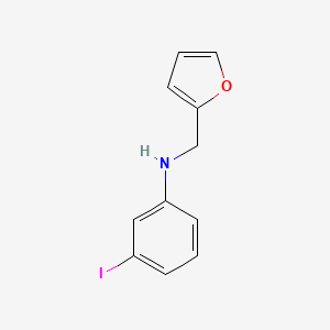 molecular formula C11H10INO B12127809 N-(furan-2-ylmethyl)-3-iodoaniline 