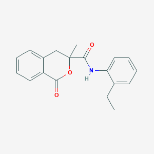 3-Methyl-1-oxo-isochroman-3-carboxylic acid (2-ethyl-phenyl)-amide