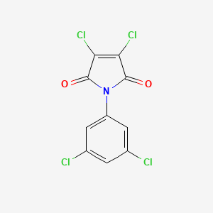 molecular formula C10H3Cl4NO2 B12127874 3,4-dichloro-1-(3,5-dichlorophenyl)-1H-pyrrole-2,5-dione 