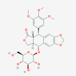 molecular formula C₂₈H₃₂O₁₃ B121279 Podophyllotoxin glucoside CAS No. 16481-54-2