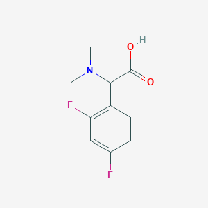 molecular formula C10H11F2NO2 B12127918 2-(2,4-Difluorophenyl)-2-(dimethylamino)acetic acid 