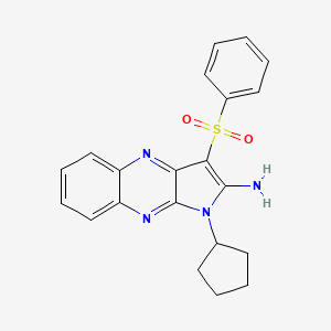 1-cyclopentyl-3-(phenylsulfonyl)-1H-pyrrolo[2,3-b]quinoxalin-2-amine