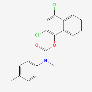 molecular formula C19H15Cl2NO2 B12127945 (2,4-dichloronaphthyloxy)-N-methyl-N-(4-methylphenyl)carboxamide 