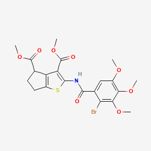 dimethyl 2-{[(2-bromo-3,4,5-trimethoxyphenyl)carbonyl]amino}-5,6-dihydro-4H-cyclopenta[b]thiophene-3,4-dicarboxylate