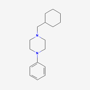 molecular formula C17H26N2 B1212800 1-(Cyclohexylmethyl)-4-phenylpiperazine 