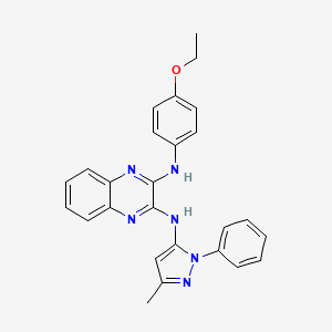 N-(4-ethoxyphenyl)-N'-(3-methyl-1-phenyl-1H-pyrazol-5-yl)quinoxaline-2,3-diamine