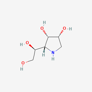 molecular formula C6H13NO4 B1212808 1,4-Dideoxy-1,4-imino-D-mannitol 