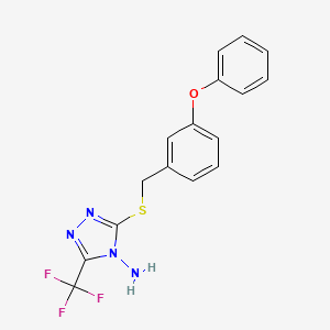 3-(3-Phenoxy-benzylsulfanyl)-5-trifluoromethyl-[1,2,4]triazol-4-ylamine