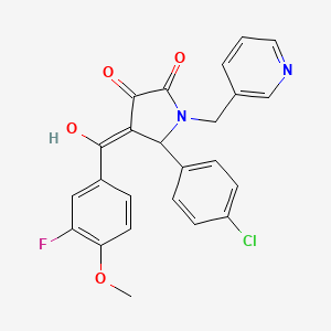 5-(4-Chlorophenyl)-4-(3-fluoro-4-methoxybenzoyl)-3-hydroxy-1-(3-pyridinylmethyl)-1,5-dihydro-2H-pyrrol-2-one