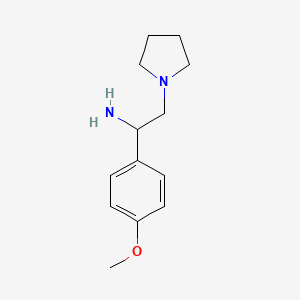 1-(4-Methoxyphenyl)-2-(pyrrolidin-1-yl)ethan-1-amine