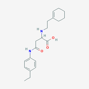 2-((2-(Cyclohex-1-en-1-yl)ethyl)amino)-4-((4-ethylphenyl)amino)-4-oxobutanoic acid