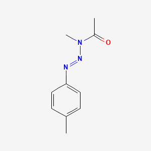 B1212830 1-Triazene, 3-acetyl-3-methyl-1-(4-methylphenyl)- CAS No. 66975-11-9