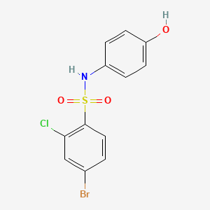 Benzenesulfonamide, 4-bromo-2-chloro-N-(4-hydroxyphenyl)-