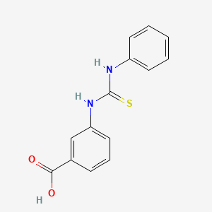 Benzoic acid, 3-[[(phenylamino)thioxomethyl]amino]-