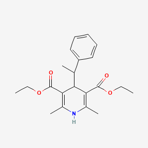 Diethyl 2,6-dimethyl-4-(1-phenylethyl)-1,4-dihydropyridine-3,5-dicarboxylate